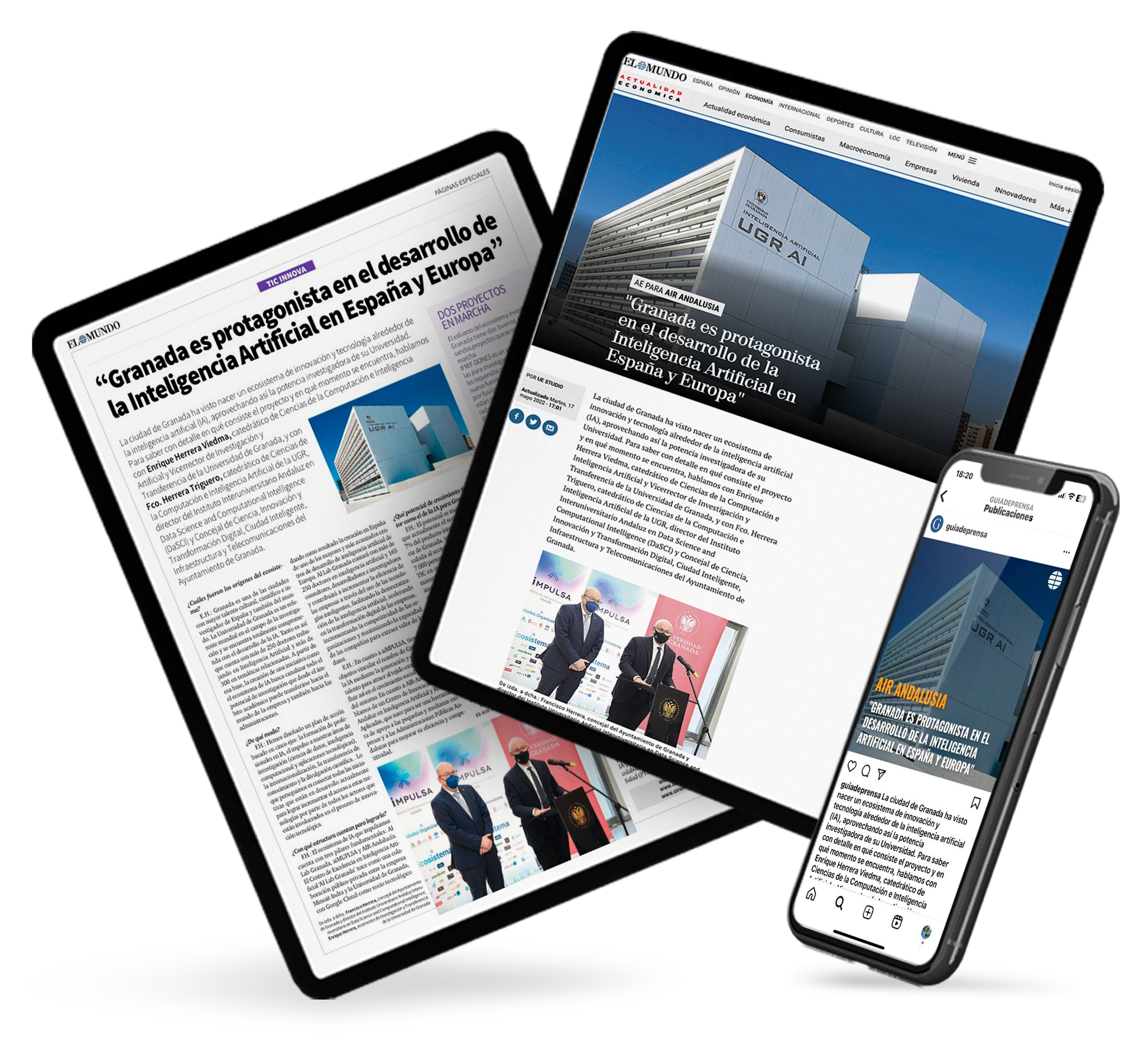 ejemplo publicación en medio de prensa en redes y digital